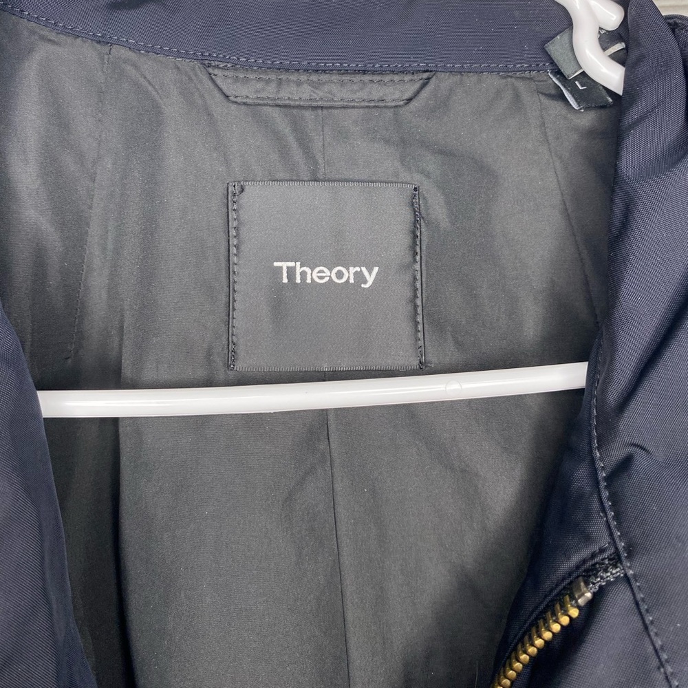 Theory men’s casual jacket windbreaker coat in black - Picture 3 of 4